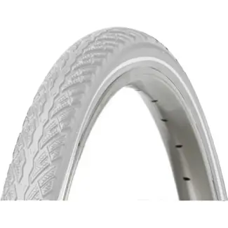 Merkloos Buitenband, grijs met reflectie, 28x1.60, ETRTO 42-622