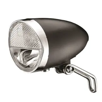 Union Koplamp LED Classico Zwart E-Bike (6V-44V) UN4990E, 30 LUX. K-1657 goedgekeurd