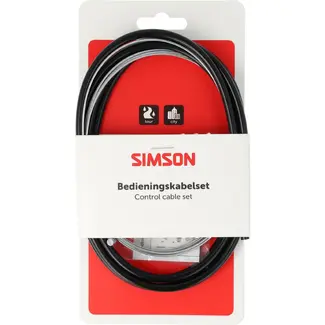 Simson Versnellingskabelset compleet S.A. / Gazelle zwart