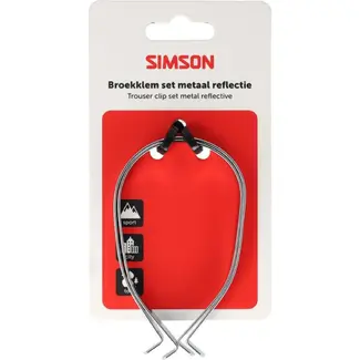 Simson Broekklemmen Metaal met reflectie