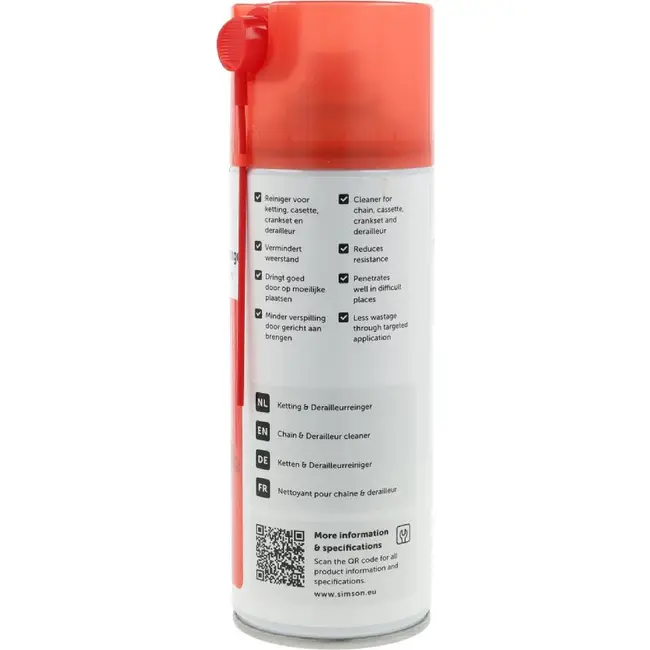 Simson Ketting & Derailleurreiniger Spray 400ml