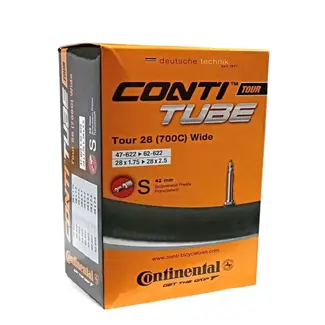 Continental Tour 28 Wide binnenband, 28x1.75/2.5, ETRTO 47/62-622, 42mm frans ventiel