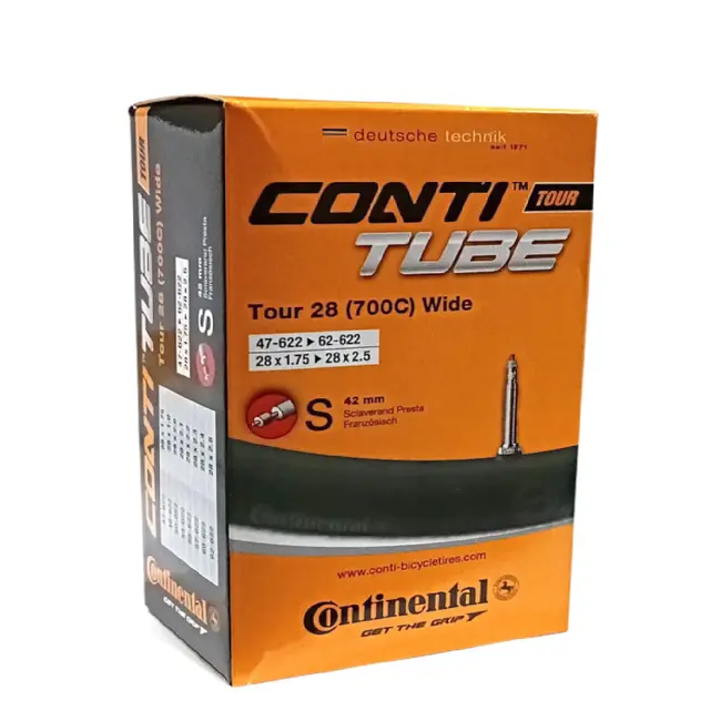 Continental Tour 28 Wide binnenband, 28x1.75/2.5 , ETRTO 47/62-622, 42mm frans ventiel