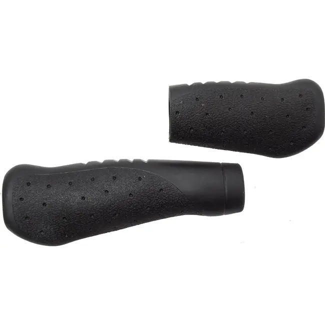 M-Wave Ergogel 131 handvatten zwart, anatomisch.Lengte:131/92mm. per stel