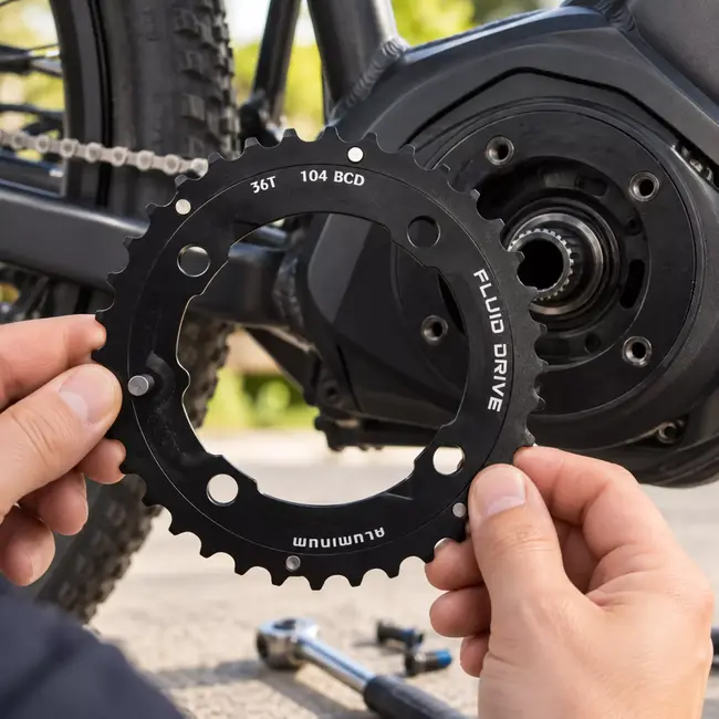 Sunrace Kettingblad 36T BCD 104 mm zwart CRMS660 voor fietsaandrijving en passende vervanging