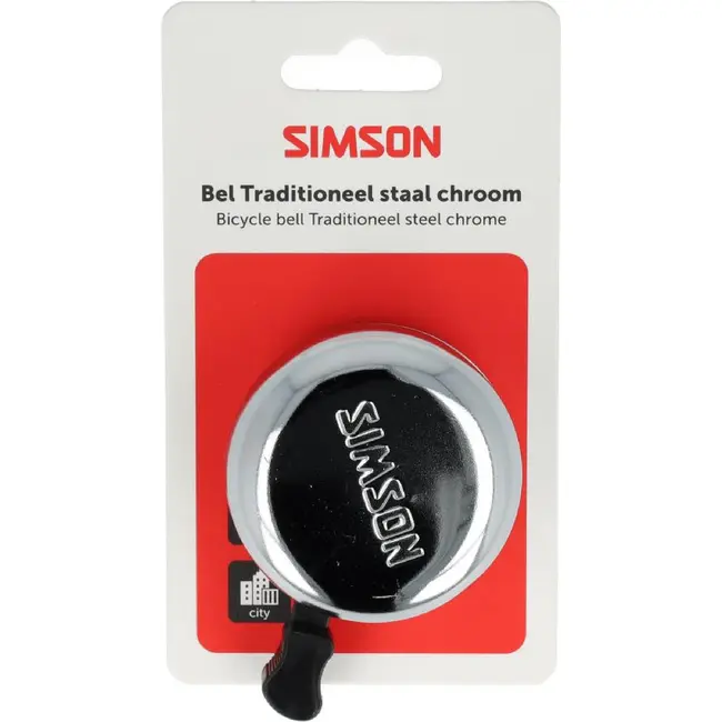 Simson Bel Traditioneel chroom staal