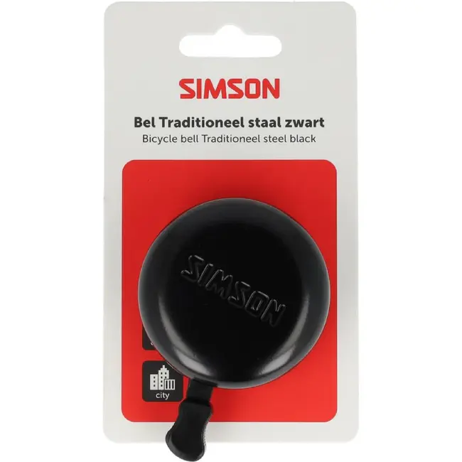 Simson Bel Traditioneel zwart staal