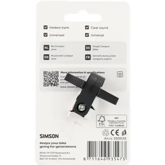 Simson bel Compact zilver