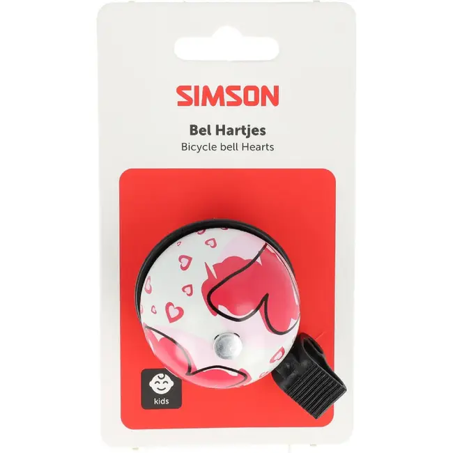 Simson Bel Hartjes Roze/Wit