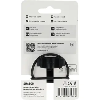 Simson Bel ALLURE zwart-zwart