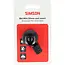 Simson Bel Mini 32mm, vaste kunststof bevestiging, zwart