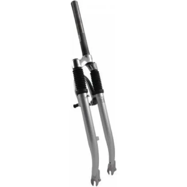 Merkloos Geveerde voorvork 28" zwart 1 1/8", vorkbuis met draad