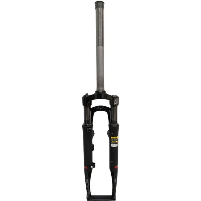 Merkloos Geveerde voorvork 28" zwart 1 1/8", vorkbuis met zonder draad