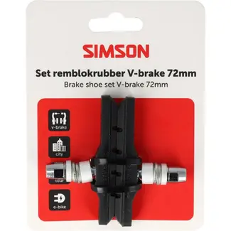 Simson remblokken V-brake 72 mm