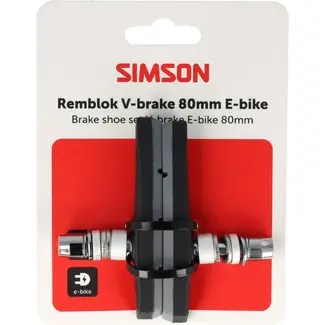 Simson remblokken E-bike V-brake 80mm