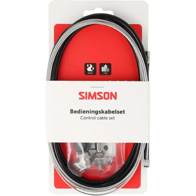Simson Remkabelset compleet RVS Shimano Rollerbrake zwart