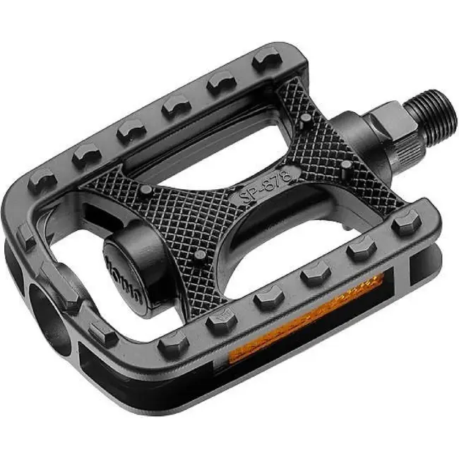 Union pedalen Kunststof SP-887. Kleur: zwart, 9/16"