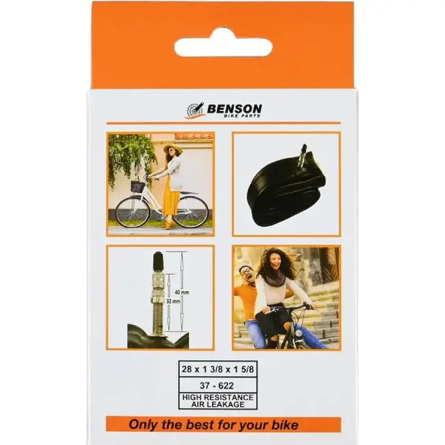 Benson Binnenband - Butyl - 28 inch - Dunlop ventiel - 40 mm - Zwart