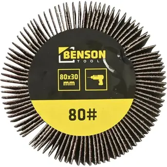 Benson Lamellenwiel K80 - Efficiënt Schuren - 80 x 30 mm - Voor Boormachines