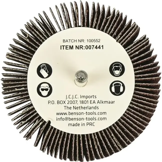 Benson Lamellenwiel K80 - Efficiënt Schuren - 80 x 30 mm - Voor Boormachines