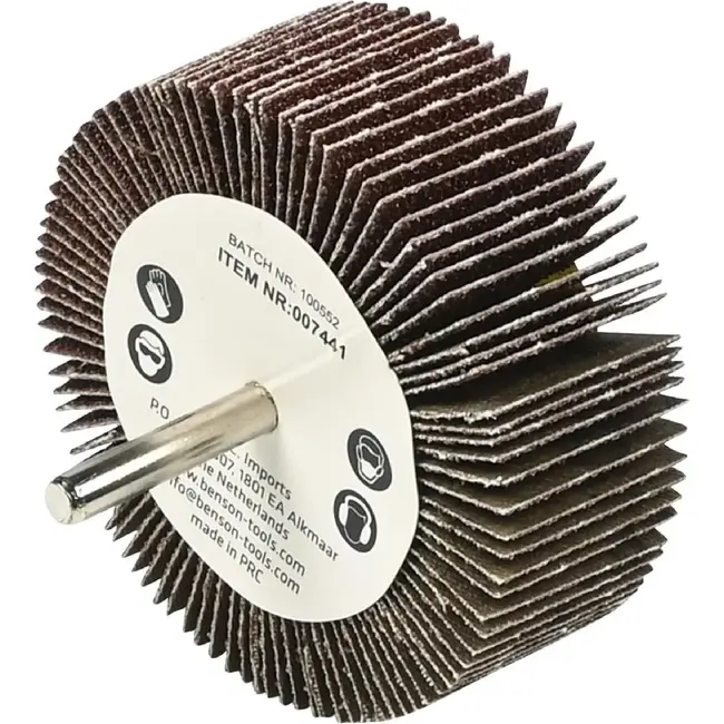 Benson Lamellenwiel K80 - Efficiënt Schuren - 80 x 30 mm - Voor Boormachines