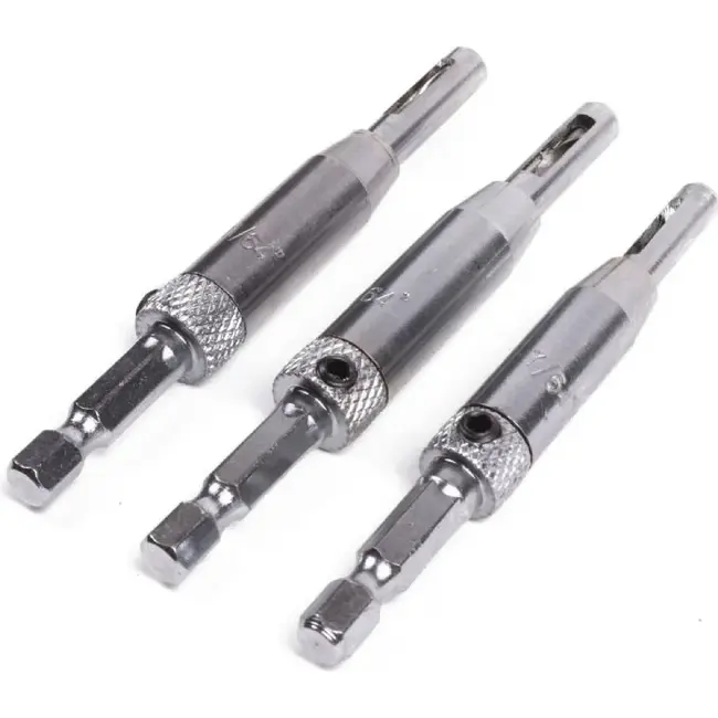 Benson Scharnierboor set - zelfcentrerend - 3 maten - 3-delig
