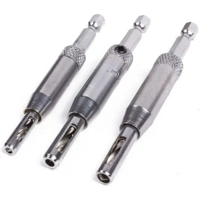 Benson Scharnierboor set - zelfcentrerend - 3 maten - 3-delig