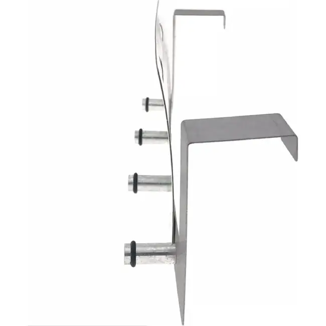 Benson Kapstok - Aluminium - 4 haken - Voor deuren van 40 mm - Draaibare haak