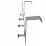 Benson Kapstok - Aluminium - 4 haken - Voor deuren van 40 mm - Draaibare haak