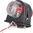 Benson Breedtelamp rubber - halogeen - 12V/24V - rood/wit - 74 mm