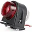 Benson Breedtelamp rubber - halogeen - 12V/24V - rood/wit - 74 mm