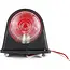 Benson Breedtelamp rubber - halogeen - 12V/24V - rood/wit - 74 mm
