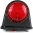 Benson Breedtelamp rubber - halogeen - 12V/24V - rood/wit - 74 mm
