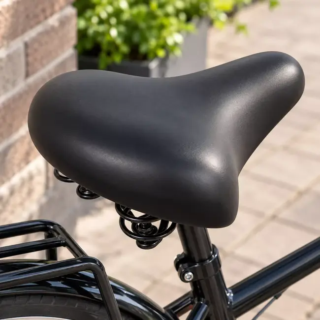 Ventura Fietszadel Eco C City zwart comfortzadel voor stadsfiets en comfortabel dagelijks gebruik