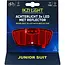 Ikzilight Achterlicht drager Junior - 3x LED - Reflector - Standlicht - Zichtbaar tot 700 meter - Rood