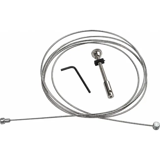 Slurf Binnentrommelremkabel - RVS - Draadeind - 225 cm - Zilver
