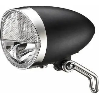 Union Koplamp LED 30 lux zwart voor e-bike 6-44 V met klassieke vorm en montagebeugel voor fiets