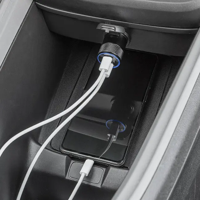 ProPlus Krachtige USB-C snellader - 60W - 3100mA - 12V/24V compatibel - Voor auto