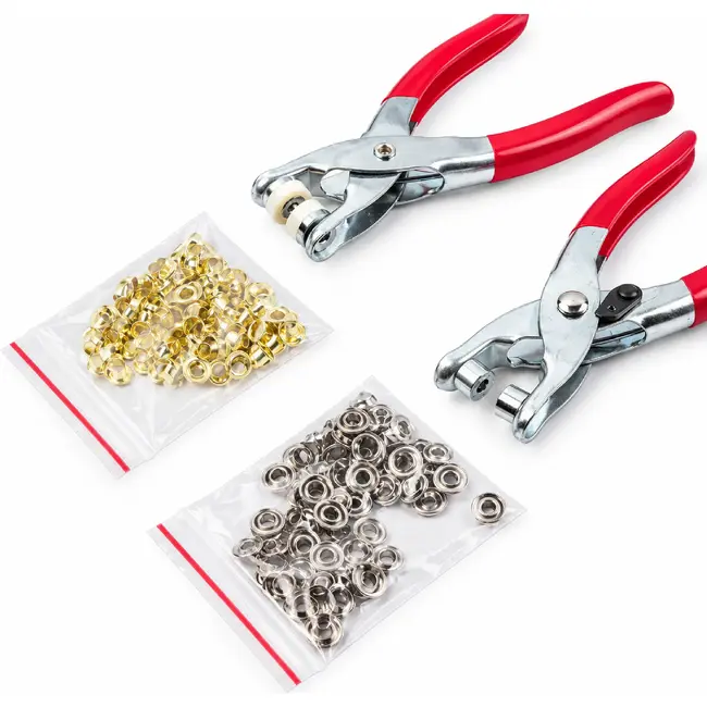 Benson Gatentang set - Revolvertang - Inclusief 3 accessoires - Rood - 3-delig