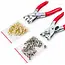 Benson Gatentang set - Revolvertang - Inclusief 3 accessoires - Rood - 3-delig