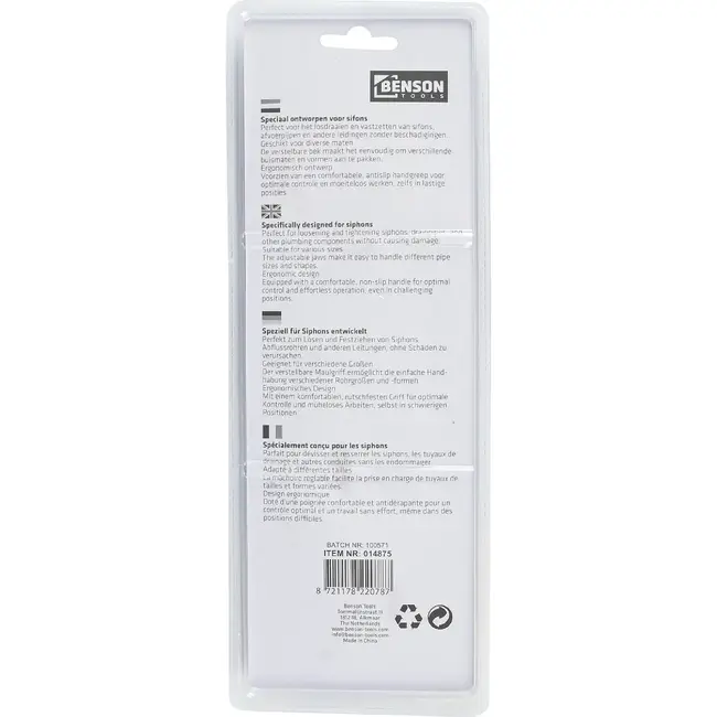 Benson Sifontang 250 mm - verstelbaar - met grip
