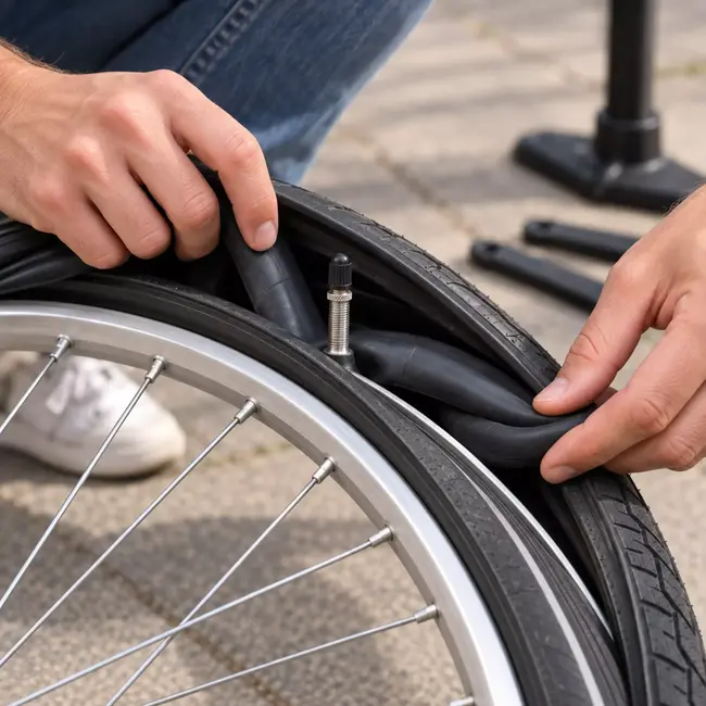 GL Binnenband 18 x 1 3/8 - ETRTO 37-400 met 32 mm Hollands ventiel voor passende fietsbanden