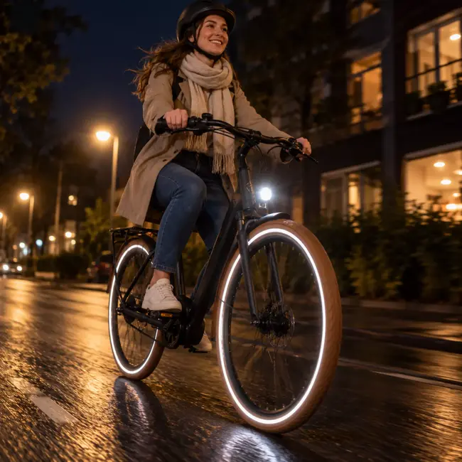 Continental Buitenband 28 x 1,75 bruin - Ride City ETRTO 47-622 met reflectie voor e-bikes tot 25 km/u