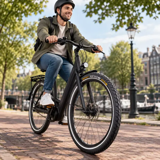 Continental Buitenband 28 x 1,75 zwart - Ride Tour ETRTO 47-622 met reflectie voor dagelijks fietsgebruik