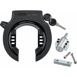 Contec Ringslot met Bosch BES3 accuslot zwart, 57 mm doorvoer en 8,5 mm geharde stalen beugel