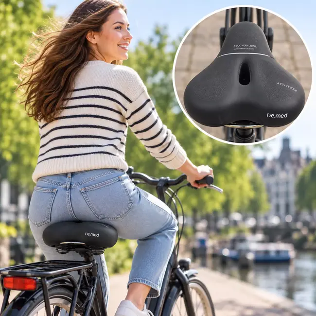 Selle Royal Fietszadel trekking zwart - foam uitvoering voor dagelijks fietsgebruik en vervanging