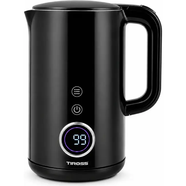 TIROSS Waterkoker 1,7 l met 7 temperatuurstanden, warmhoudfunctie, en kleurendisplay
