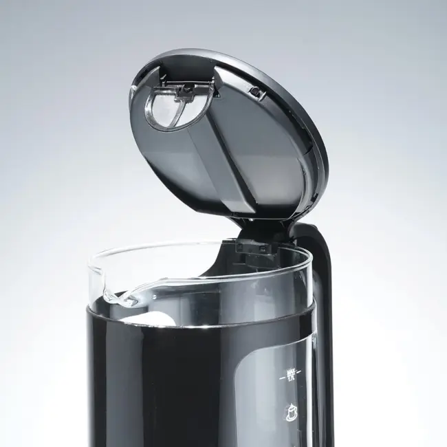 TIROSS Glazen waterkoker 1,7 l met blauwe ledverlichting en droogkookbeveiliging