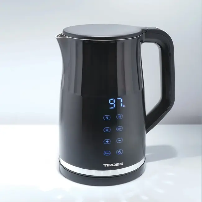 TIROSS Waterkoker 1,7 l met temperatuurregeling en vier standen