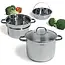 TIROSS Stoompan 7,7 l van RVS 18/10 met stoominzet en kookmand